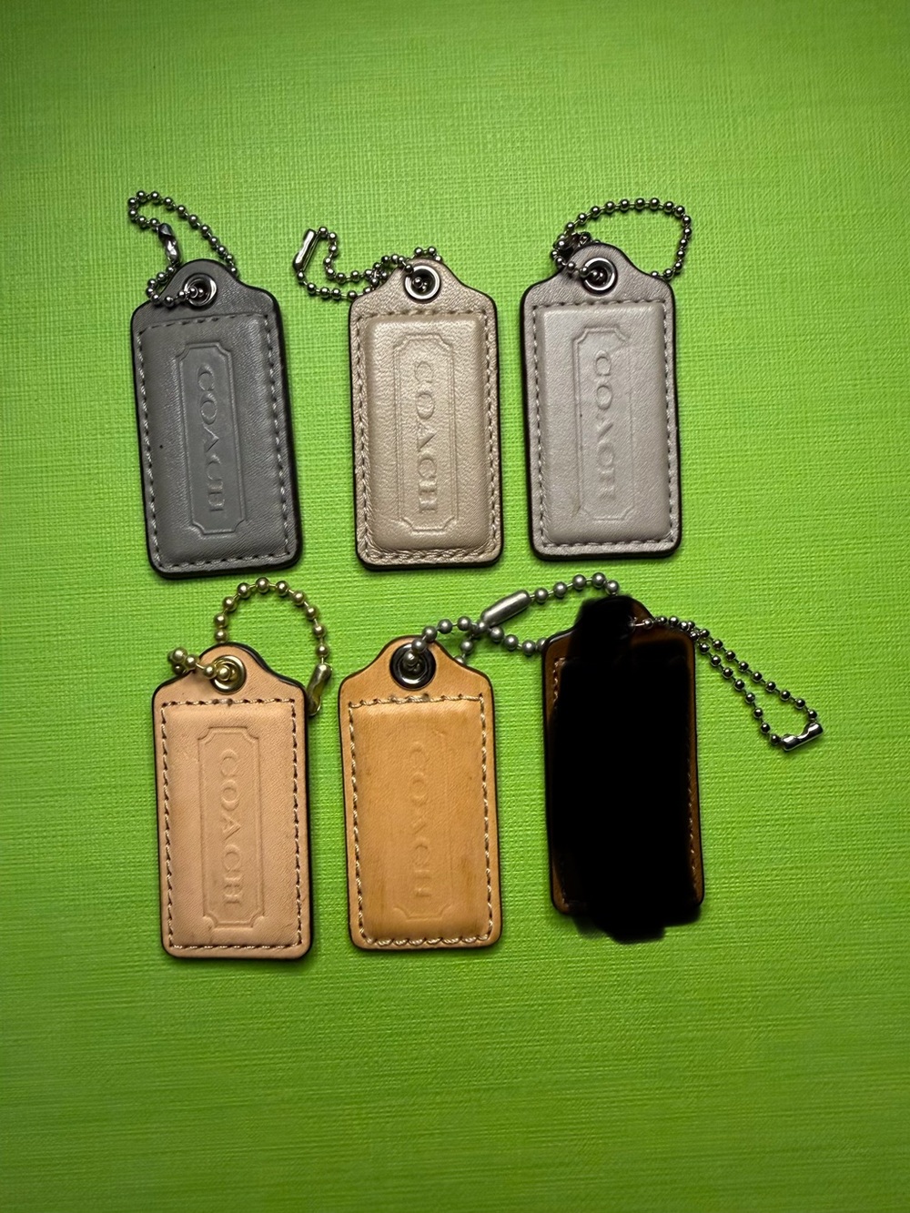 Coach Leather Bag Tag Set in Multicolor Leather - Picture 3 of 10